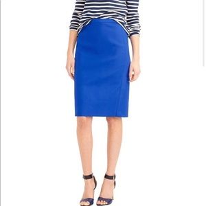 J. Crew No. 2 Pencil Skirt - Cobalt Blue